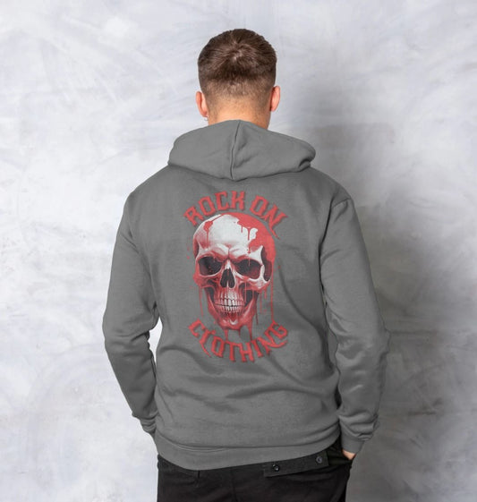 Blood Skull Mens Hoodie